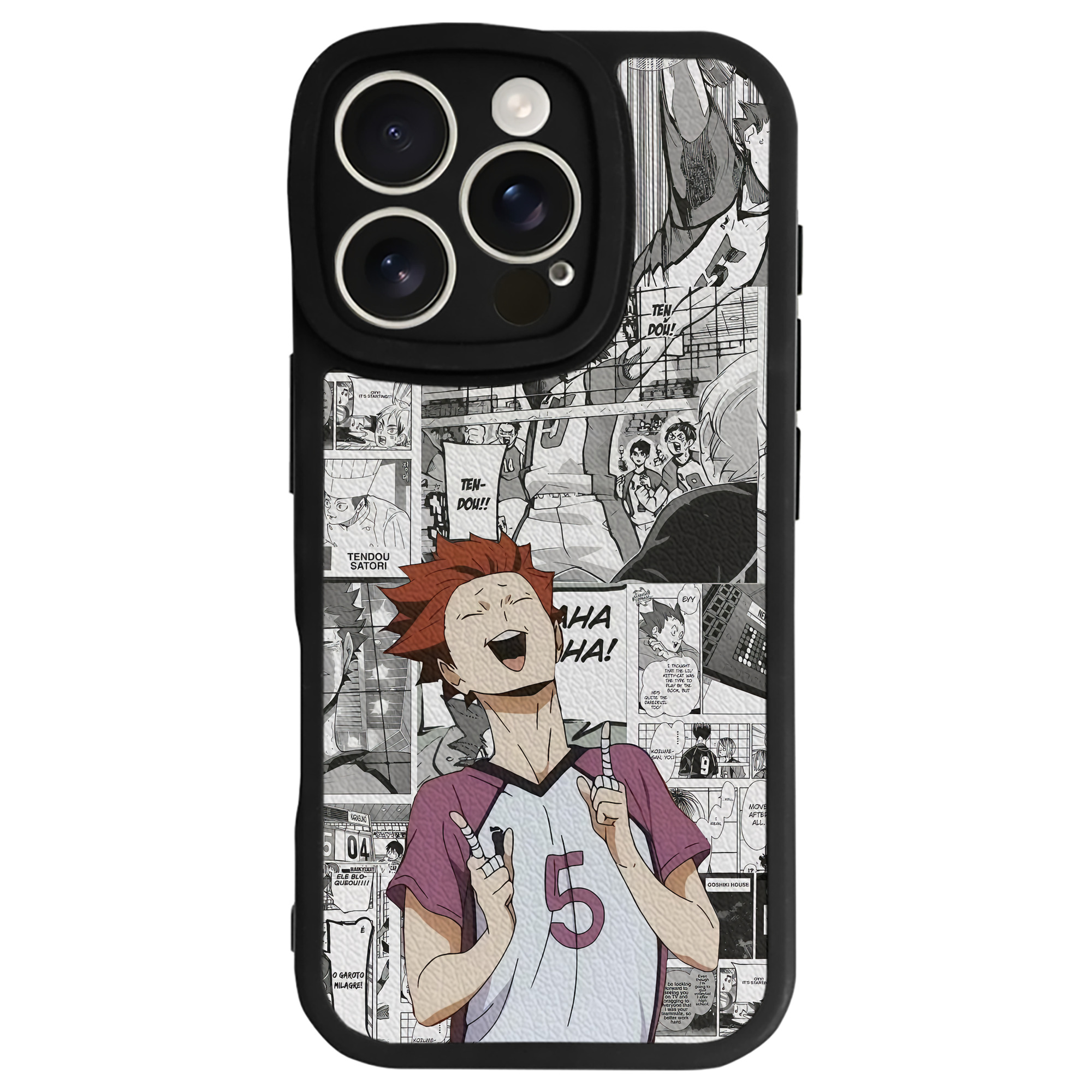 （画像用） ハイキュー!! Haikyu!! 【iPhone 16シリーズ対応】シリコンスマホケース（レザー調） 材質：シリコン